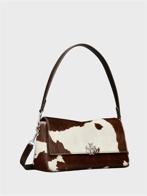 Small Charlie Printed Calfskin Shoulder Bag TORY BURCH | 184771200